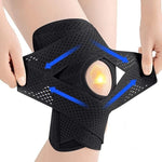 Knee Brace Open Patella Four Side Spring Stabilizers Breathable Mesh