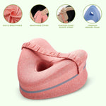 Knee Pillow Ergonomic Memory Foam Adjustable Strap