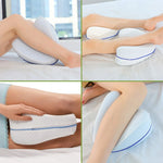 Knee Pillow Ergonomic Memory Foam Adjustable Strap