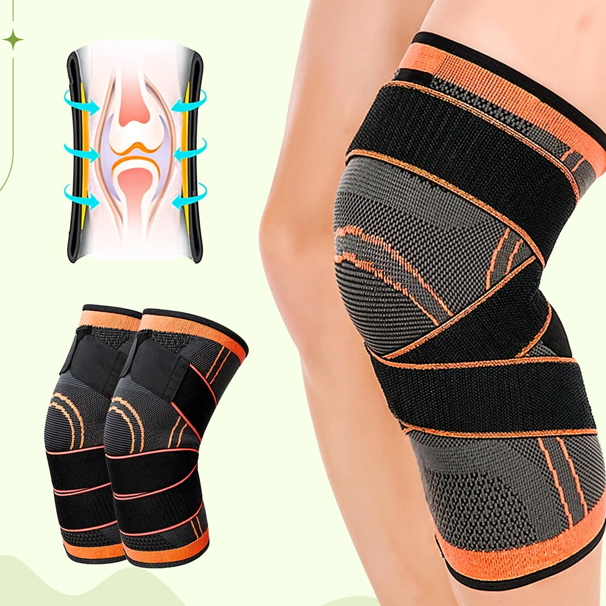 Knee Sleeve Ergonomic Compression Breathable & Anti-Slip