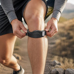 Knee Support Strap Adjustable Breathable V-Shaped Silicone Pad