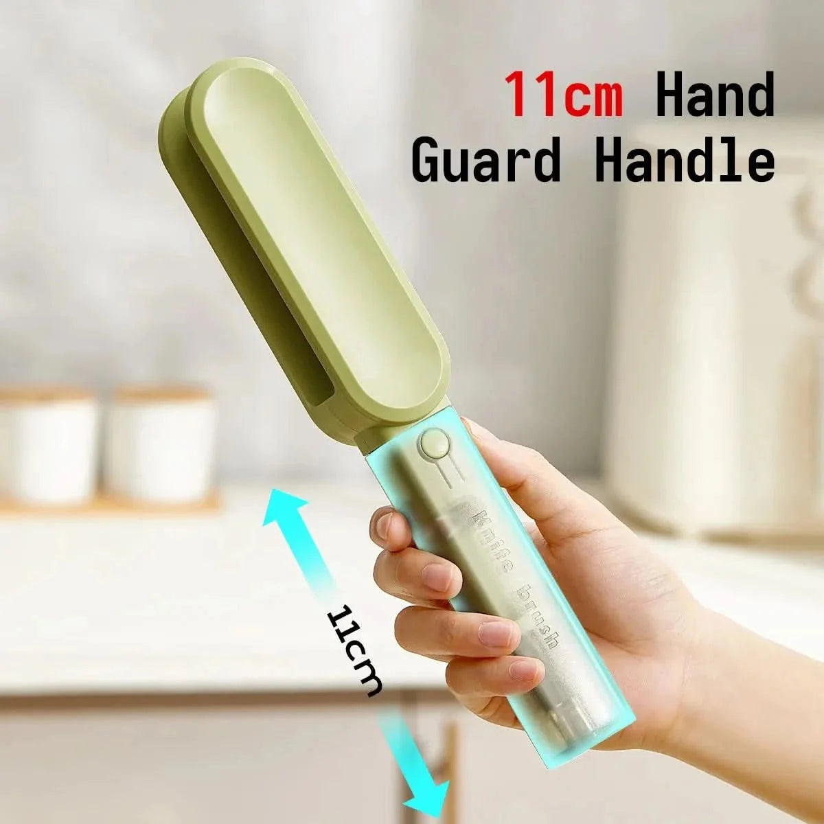 Knife Cleaning Brush Double-Sided Magnetic Guide