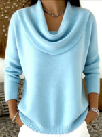 Knit Pullover Sweater Thick Warm Loose Fit Long Sleeve