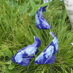 Koi Fish Garden Sculpture Weather-Resistant Ceramic Submersible