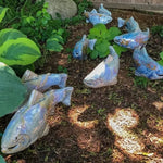 Koi Fish Garden Sculpture Weather-Resistant Ceramic Submersible