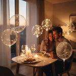 LED Balloons Warm White Glow Latex-Free Set of 10