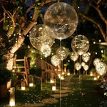 LED Balloons Warm White Reusable Set of 10