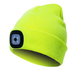 LED Beanie Removable Rechargeable Soft Knit