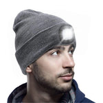 LED Beanie Removable Rechargeable Soft Knit