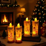 LED Candle Flameless Realistic Flicker Wax Look