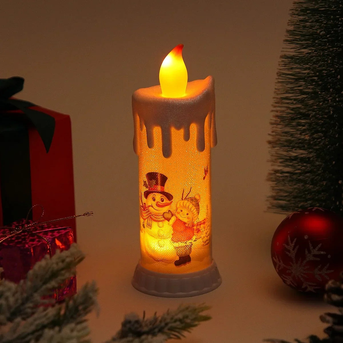 LED Candle Flameless Realistic Flicker Wax Look