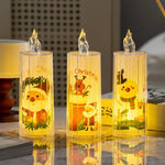 LED Candle Holiday Figurine Flickering Flame-Effect