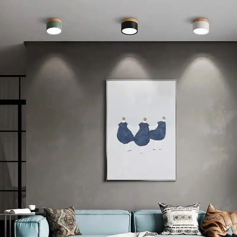 LED Ceiling Light Dimmable Aluminum Nordic Design