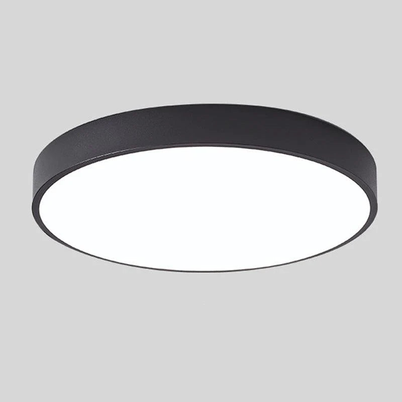 LED Ceiling Light Macaron Shape With Wood Accent
