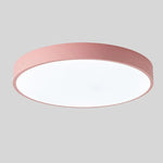 LED Ceiling Light Macaron Shape With Wood Accent