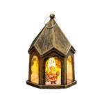 LED Christmas Lantern House-Shaped Flameless