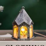 LED Christmas Lantern House-Shaped Flameless
