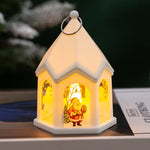 LED Christmas Lantern House-Shaped Flameless