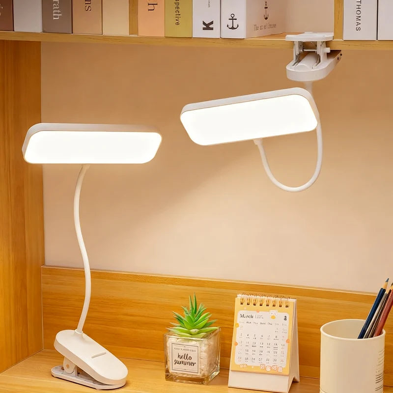 LED Clip-On Lamp Adjustable Arm Dimmable Light