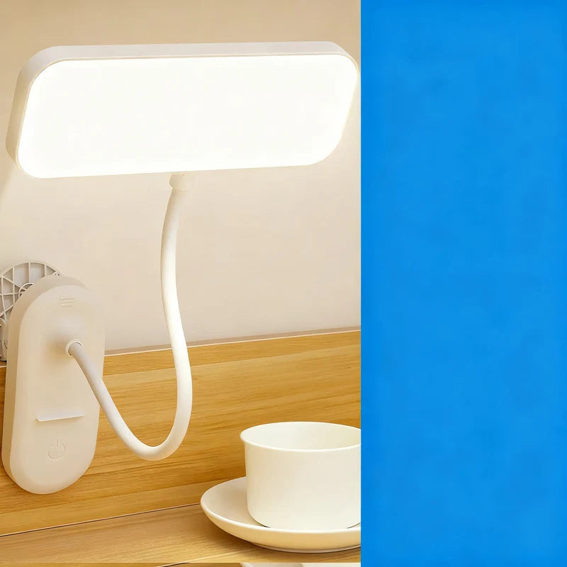 LED Clip-On Lamp Adjustable Arm Dimmable Light