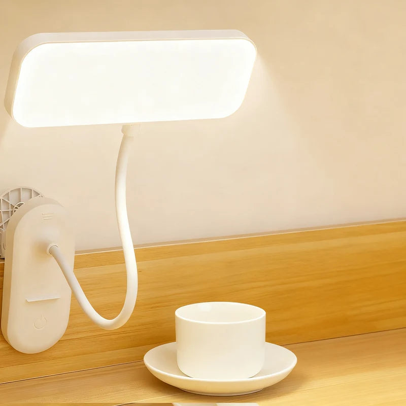 LED Clip-On Lamp Adjustable Arm Dimmable Light