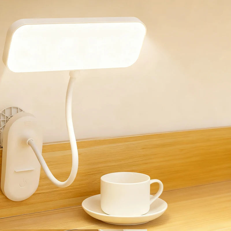 LED Clip-On Lamp Adjustable Arm Dimmable Light