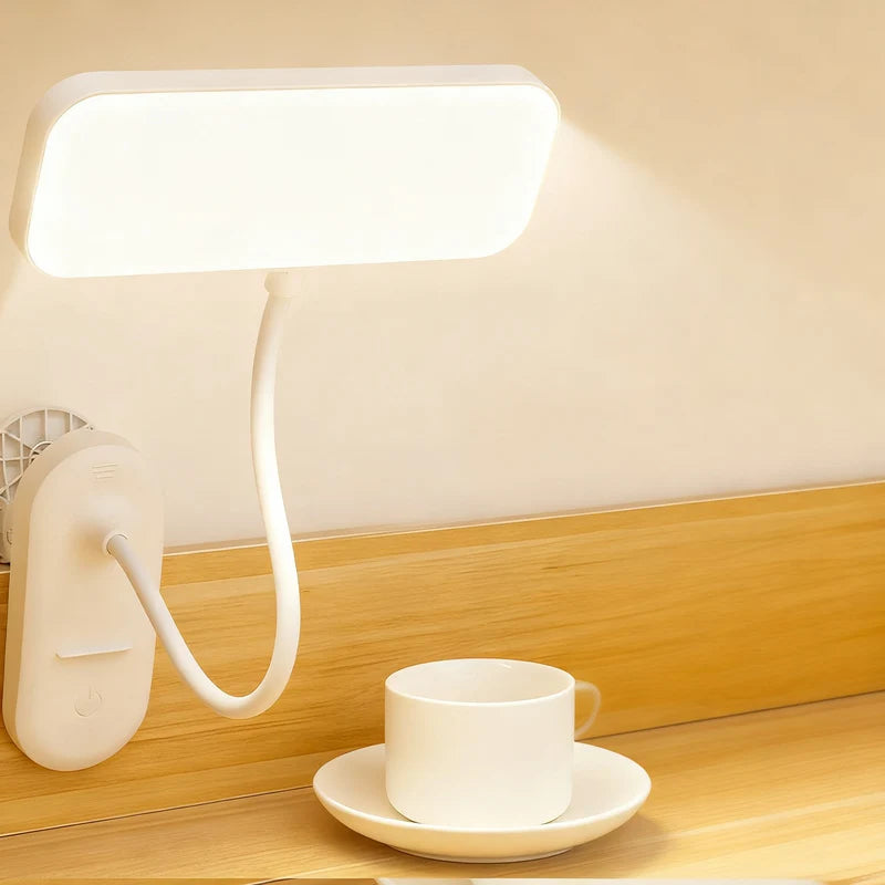 LED Clip-On Lamp Adjustable Arm Dimmable Light