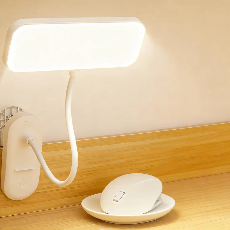 LED Clip-On Lamp Adjustable Arm Dimmable Light