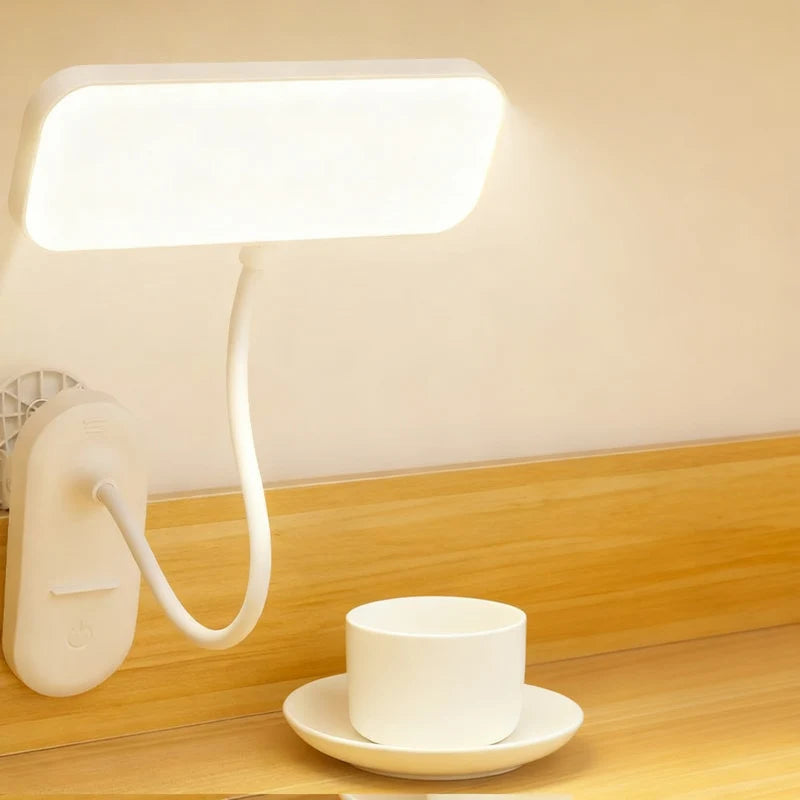LED Clip-On Lamp Adjustable Arm Dimmable Light