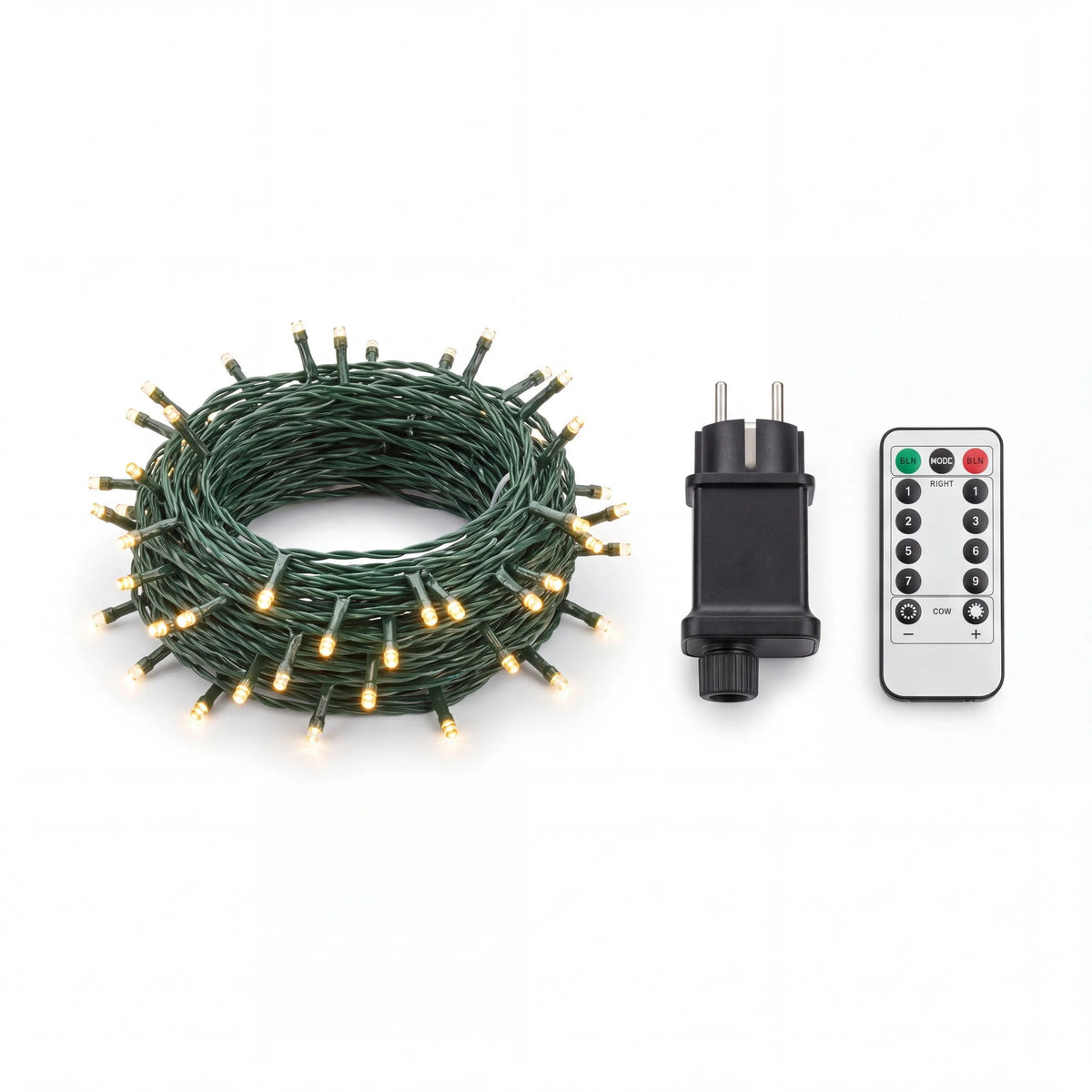 LED Cluster String Lights Dense Dimmable Remote-Controlled Indoor Outdoor Use