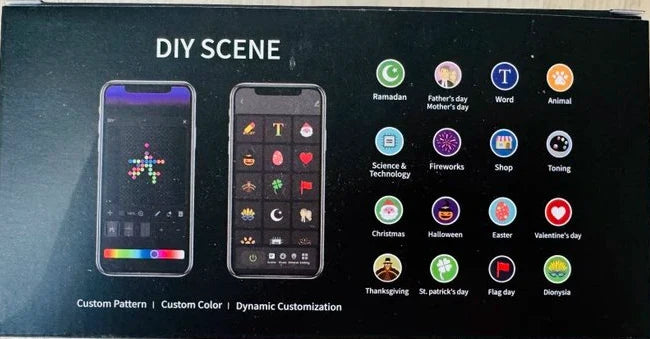 LED Curtain Lights App-Controlled 400 Individually Controllable LEDs