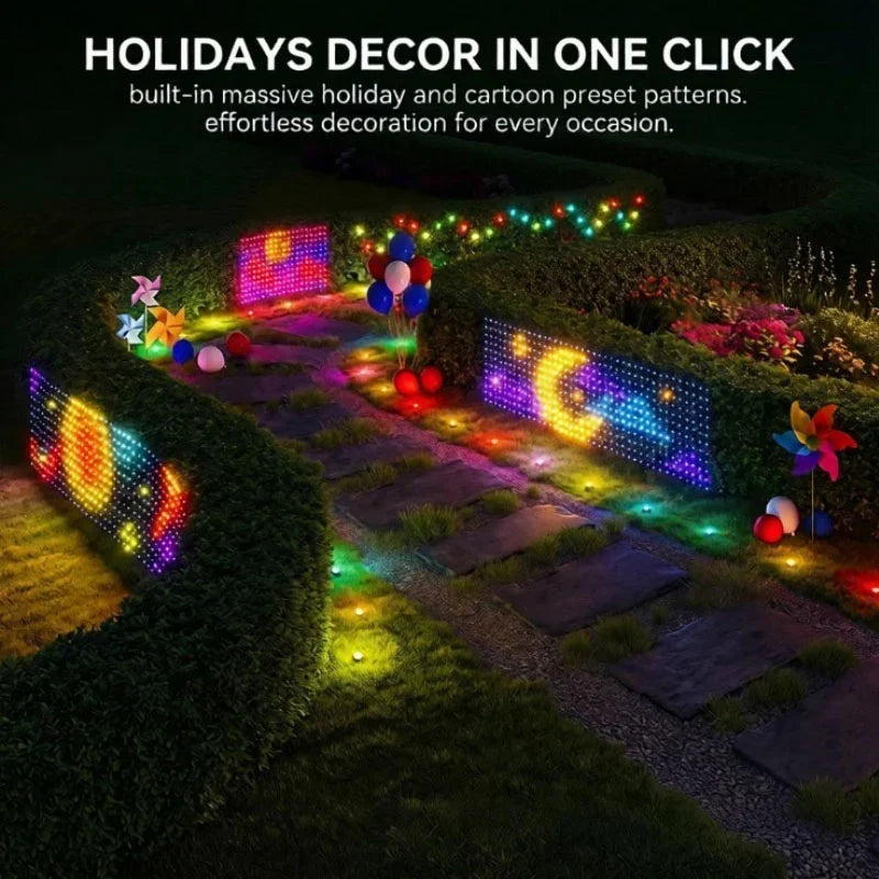 LED Curtain Lights App-Controlled 400 Individually Controllable LEDs