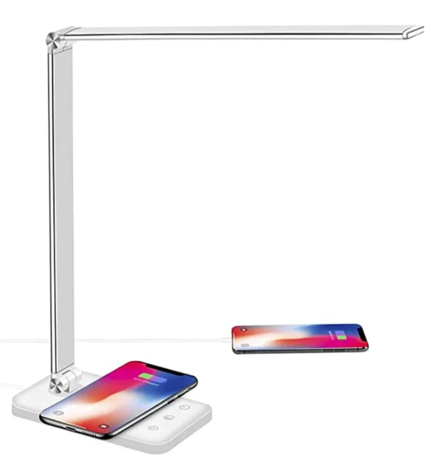 LED Desk Lamp Adjustable Arm USB Charging Touch Dimming