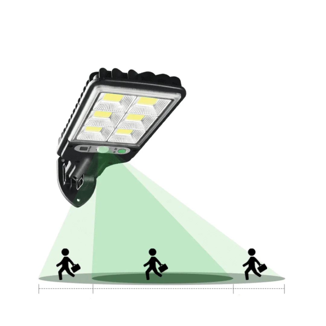 LED Floodlight Solar-Powered Motion Sensor Waterproof