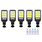 LED Floodlight Solar-Powered Motion Sensor Waterproof