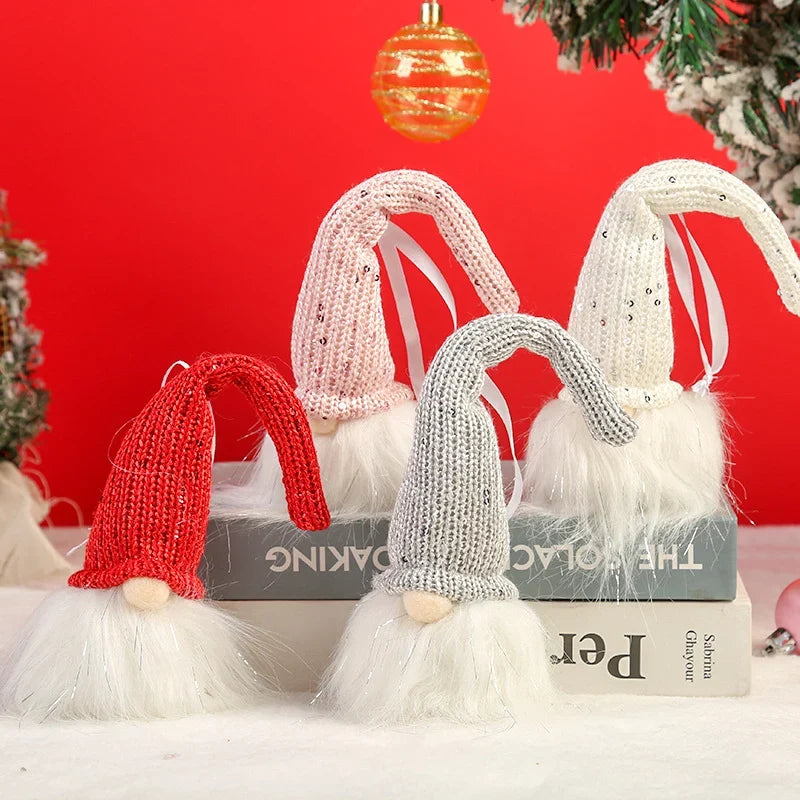LED Hanging Decoration Glittering Santa Hat Indoor & Outdoor