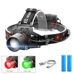 LED Headlamp 3 Light Modes USB Rechargeable