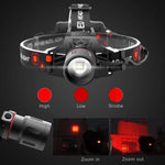 LED Headlamp 3 Light Modes USB Rechargeable