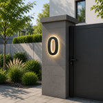LED House Number Sign Stainless Steel Acrylic IP68 Waterproof