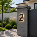 LED House Number Sign Stainless Steel Acrylic IP68 Waterproof