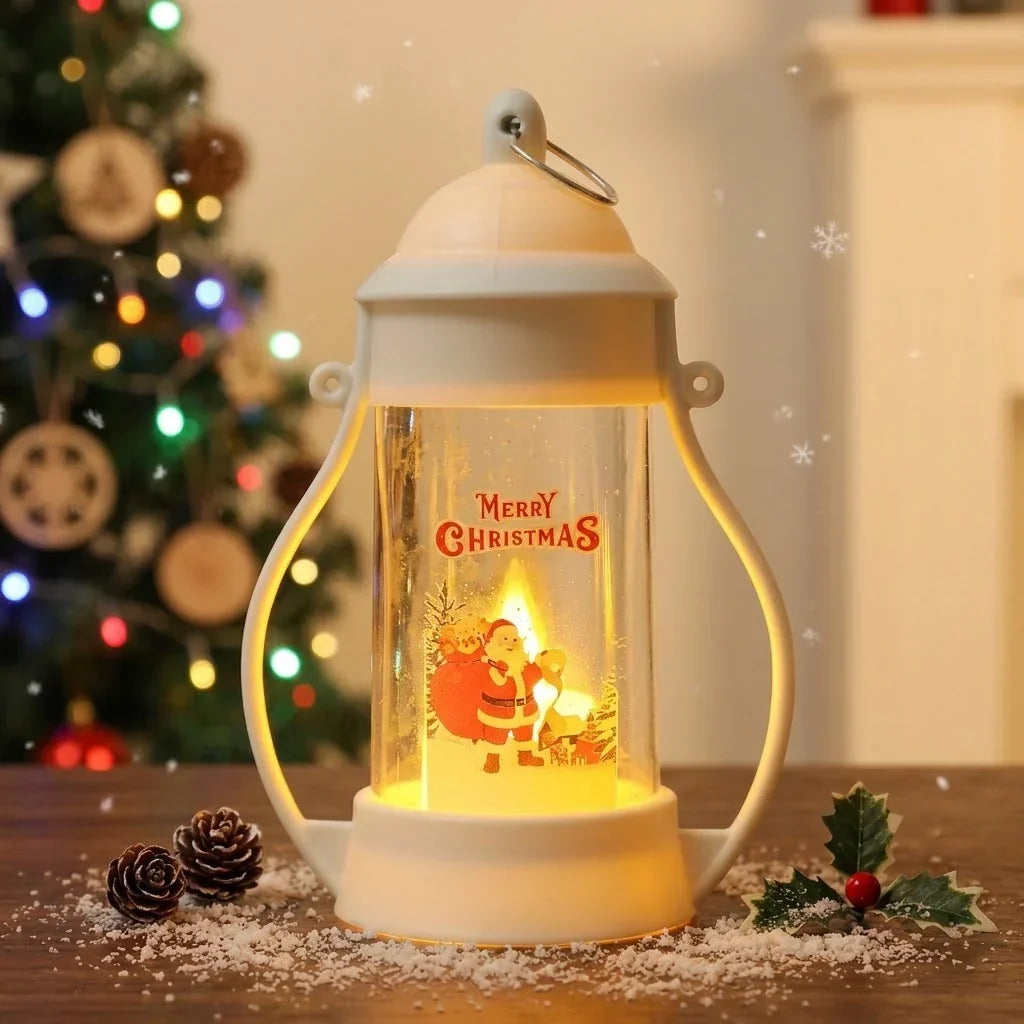 LED Lantern Battery-Powered Christmas Motif