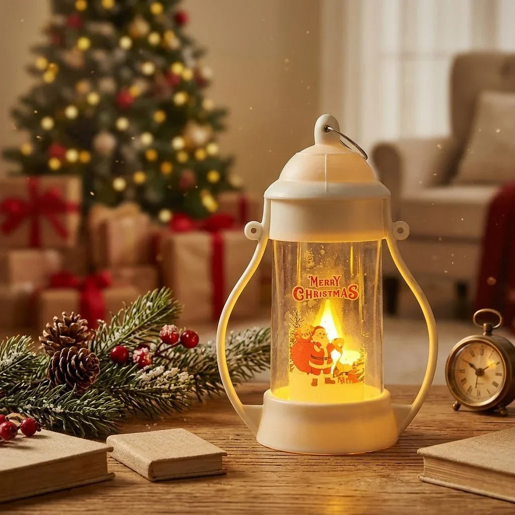 LED Lantern Battery-Powered Warm Light Indoor & Outdoor