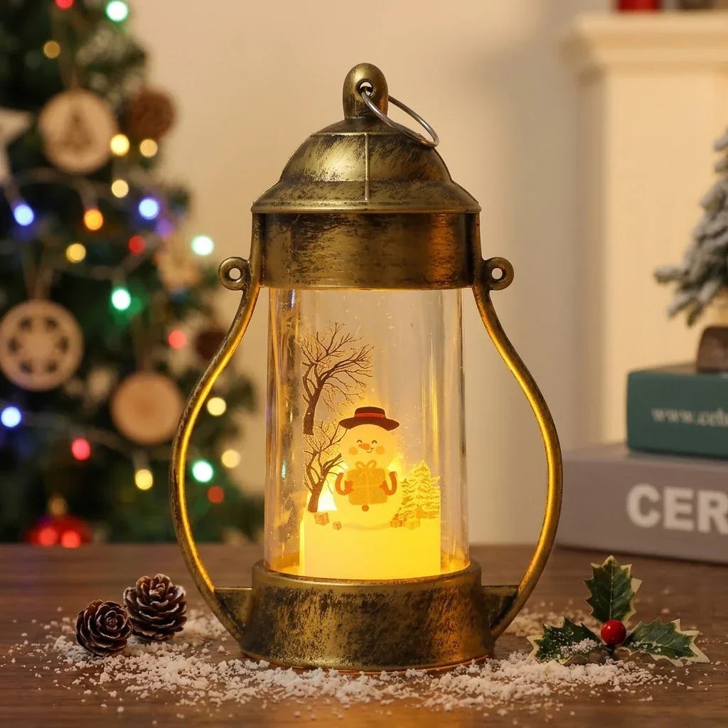 LED Lantern Battery-Powered Warm Light Indoor & Outdoor