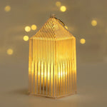 LED Lantern Crystal Finish Portable Warm Light
