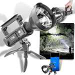 LED Spotlight 9000 Lumens Rechargeable Tripod