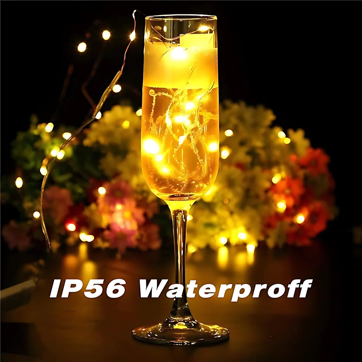 LED String Lights Flexible Wire Waterproof Set of 100