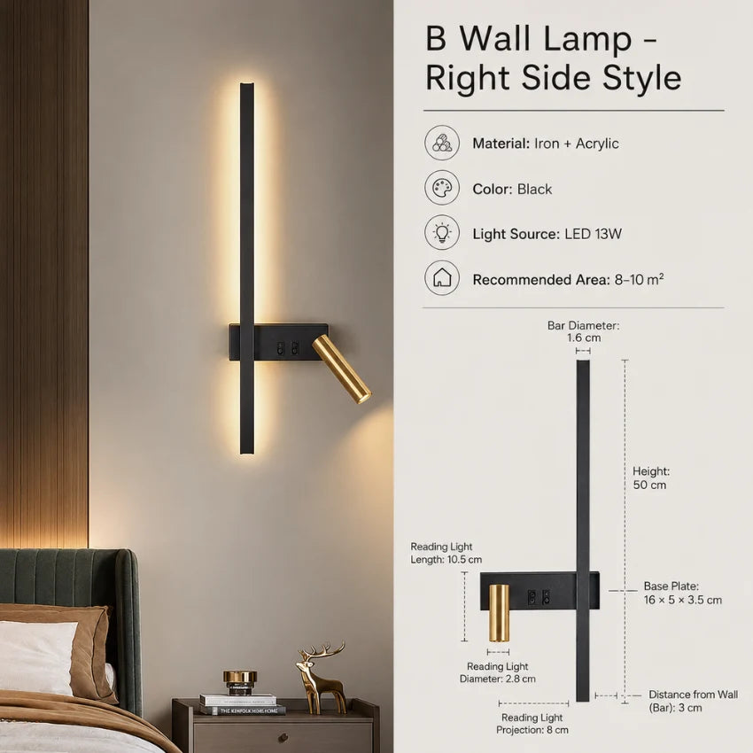 LED Wall Light Aluminum Adjustable Spotlight