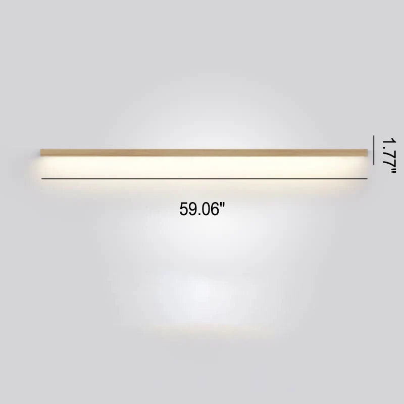 LED Wall Light Solid Wood Dimmable & Color-Adjustable