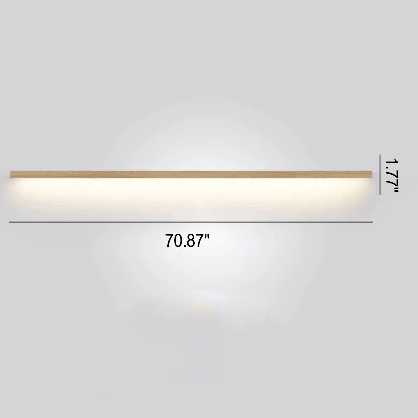 LED Wall Light Solid Wood Dimmable & Color-Adjustable
