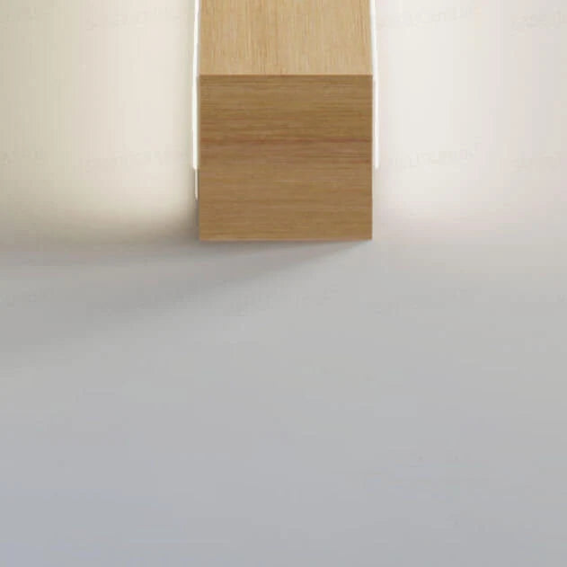 LED Wall Light Solid Wood Dimmable & Color-Adjustable